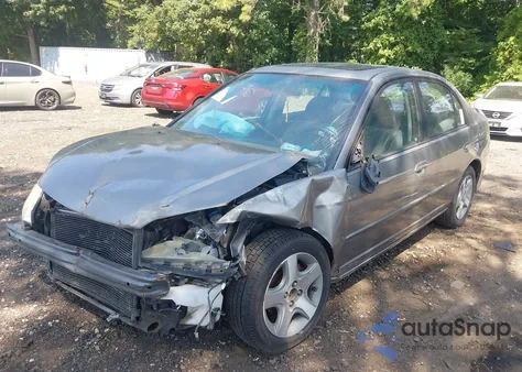 2005 Honda Civic Ex из США, поврежденный, VIN 2HGES26775H618520